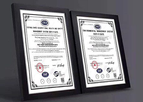 Hongfeng uzyskał certyfikat systemu zarządzania ISO